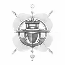 SHIP'S RUDDER tattoo design idea