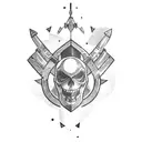 SHIP'S RUDDER tattoo design idea