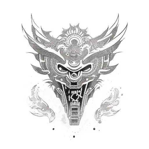 Hotline miami tattoo design idea