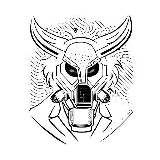 Hotline miami tony tattoo design idea