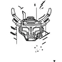 Hotline miami tony tattoo design idea