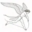 icarus falling tattoo design idea