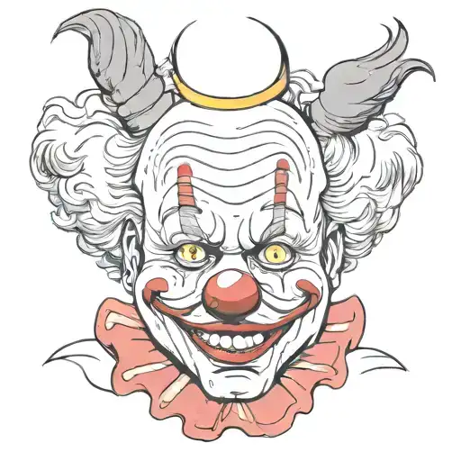Art the clown  tattoo design idea