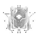 A circuit with binary code tattoo design idea