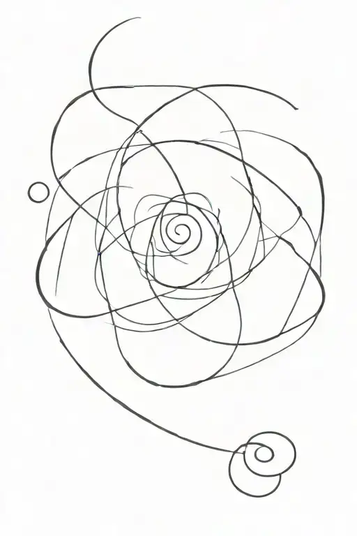 spiral out tattoo design idea