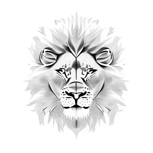 sun ,son ,lion ,soccer  tattoo design idea