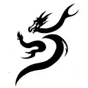 Dragonic Script tattoo design idea