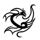 Dragonic Script tattoo design idea