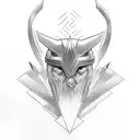 martillo thor tattoo design idea