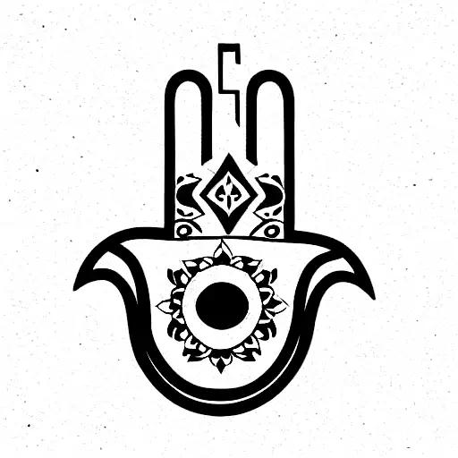 Hamsa Symbol tattoo design idea