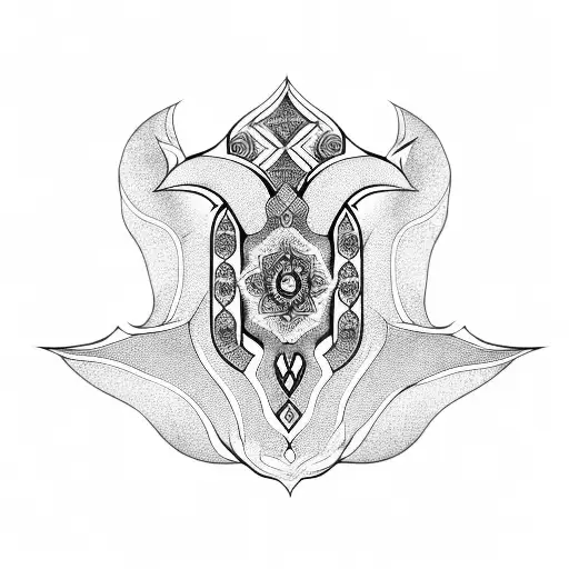 Hamsa Symbol tattoo design idea