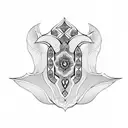 Hamsa Symbol tattoo design idea