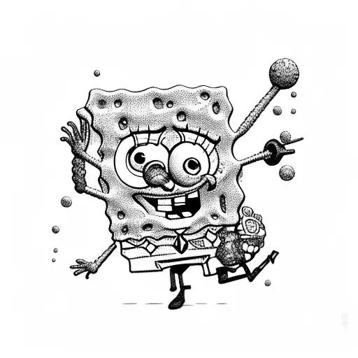 SpongeBob  tattoo design idea