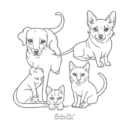 pets I've owned tattoo design idea