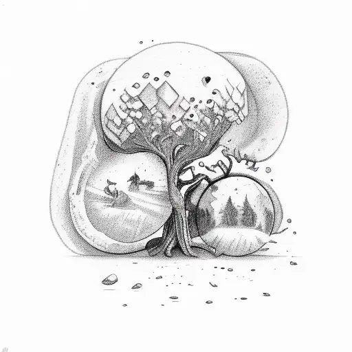 nature rock'n'roll  tattoo design idea