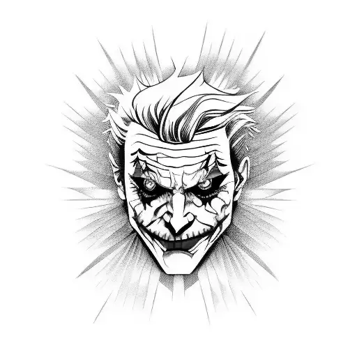 joker tattoo design idea