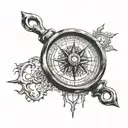 compass finger tattoo tattoo design idea