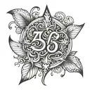 the numbers 481 with the meanings of them below tattoo design idea