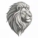sun rise,  sky, lion walking along, tattoo design idea