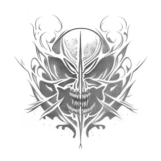 carnage symbiote  tattoo design idea