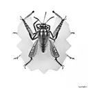 grasshopper  tattoo design idea