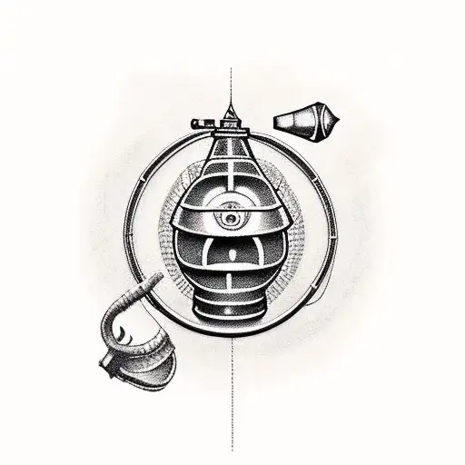 sea mine for the wrist tattoo design idea