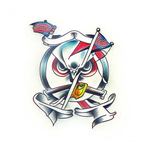 duality power tattoo design idea