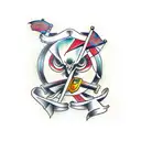 duality power tattoo design idea