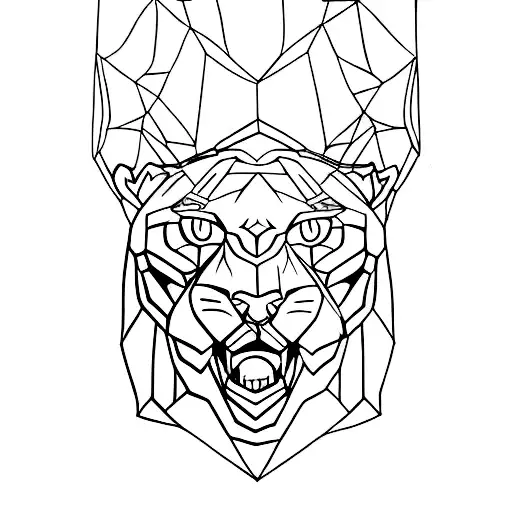Panther tattoo design idea