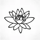 waterlily tattoo design idea