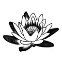 waterlily tattoo design idea
