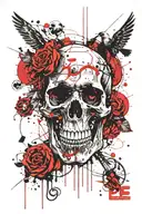skull, religion, new life tattoo design idea