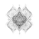 Persian zoroastrian tattoo design idea