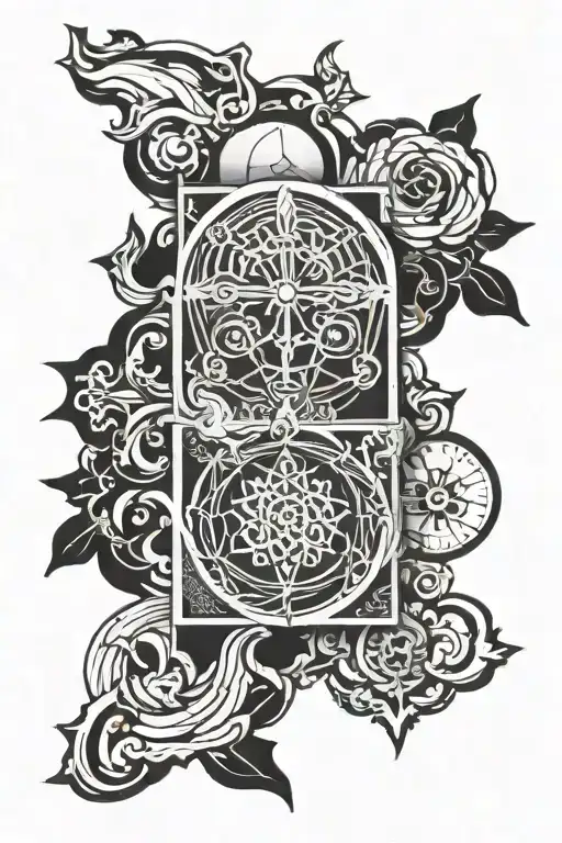 religion confusion tattoo design idea