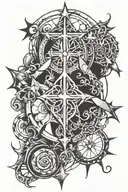 religion confusion tattoo design idea