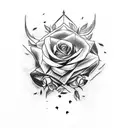 Create a sleeve tattoo featuring vultures carrying roses in their talons tattoo design idea