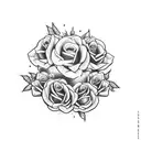Create a sleeve tattoo featuring vultures carrying roses in their talons tattoo design idea