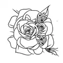 Create a sleeve tattoo featuring vultures carrying roses in their talons tattoo design idea
