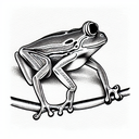 frog sword tattoo design idea