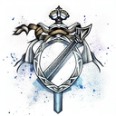 scottish sword tattoo design idea