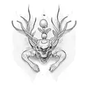 line work, anxiety, PTSD, rebirth tattoo design idea