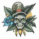 Gangsta tattoo design idea