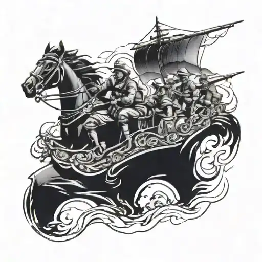 A tattoo design of the zach bryan sng heading south  tattoo design idea