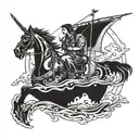 A tattoo design of the zach bryan sng heading south  tattoo design idea