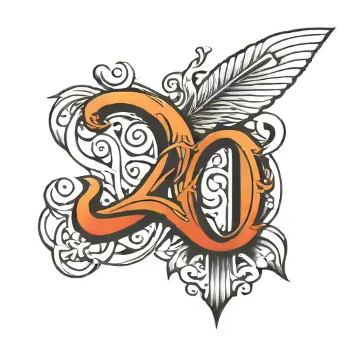 Tapan alphabet A tattoo design idea