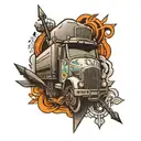 imr engineer vehicle tattoo design idea