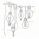 It's time to look for the answer and change the burned-out light bulbs tattoo design idea