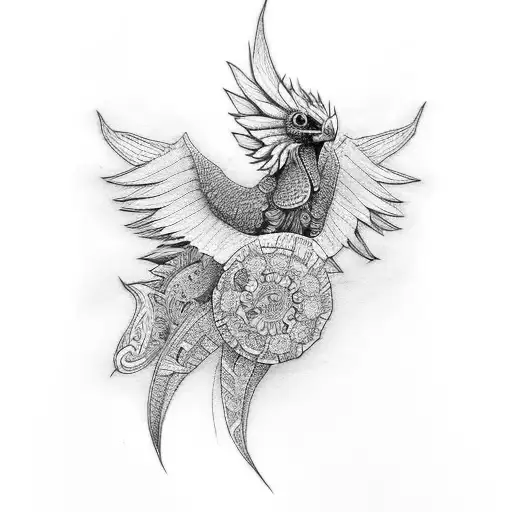 quetzal  tattoo design idea