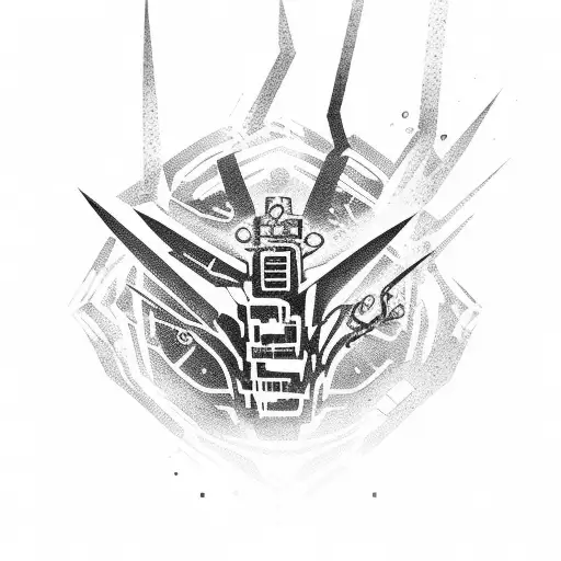 dead space with unitologies marks tattoo design idea