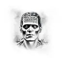Frankenstein  tattoo design idea